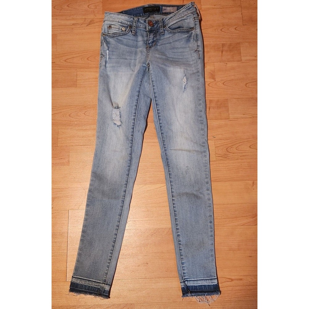 Aeropostale Women's Size 00R Ankle Jegging Ripped Distressed Jeans